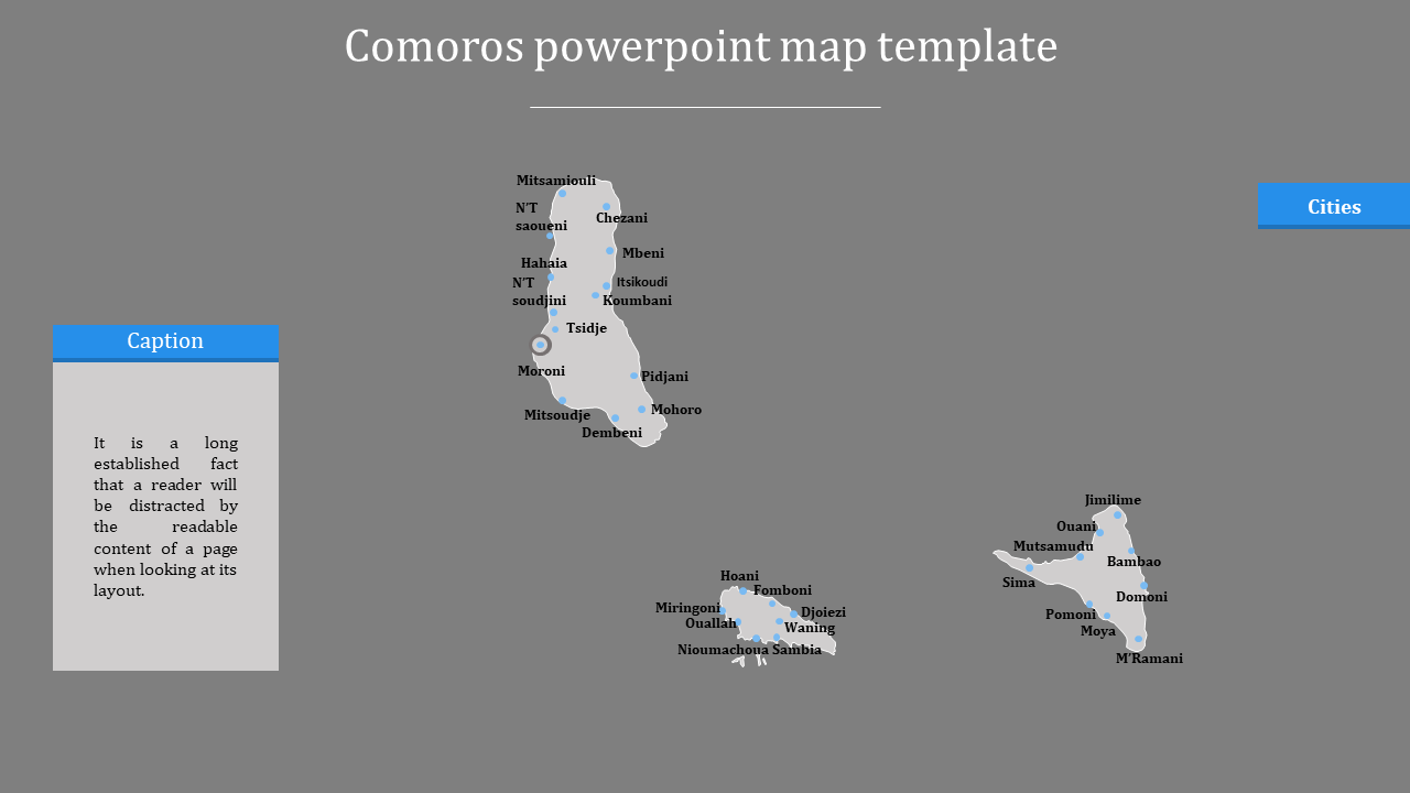 Awesome PowerPoint Map Template With Light Background